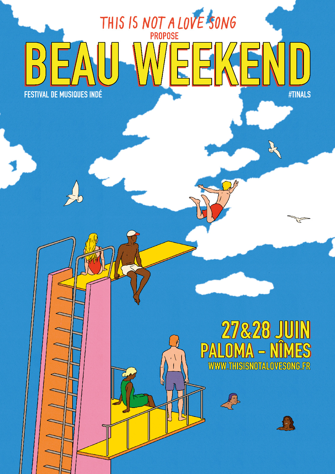 Affiche 2025 pour le festival BEAU WEEKEND by This Is Not A Love Song